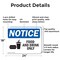 Signmission Food And Drink Only, 24 in W x Rectangle, Aluminum OS-2PACK-NS-A-1824-L-12816 - alternate 4